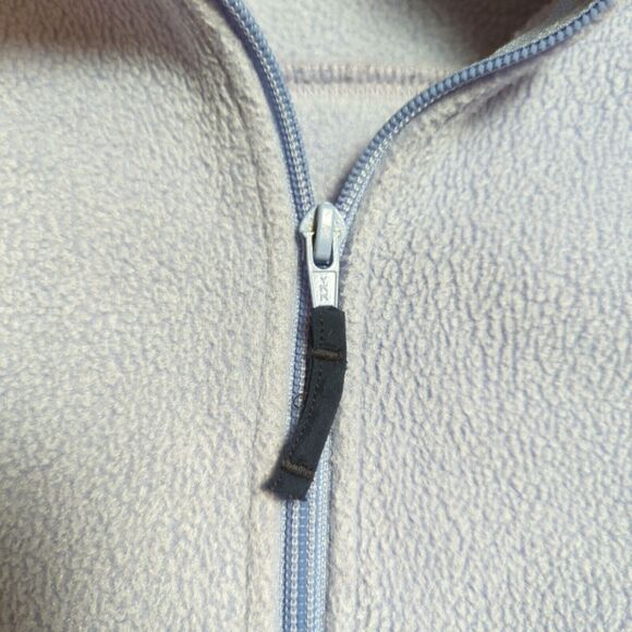 LL Bean Fleece Jacket Kids Size L 14/16 Full Zip Light Blue Outdoors Polartec - Picture 2 of 10